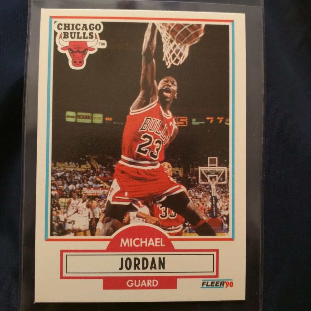 NBA  1990 Fleer Michael Jordan card HOF MINT